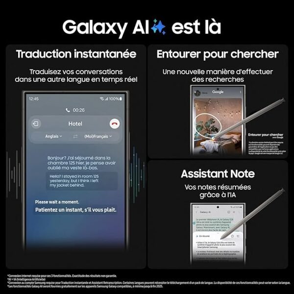 SAMSUNG GALAXY S24 Ultra, Smartphone Android 5G, 512 Go, Chargeur secteur rapide 25W inclus [Exclusivité Amazon], Smartphone déverrouillé, Ambre, Version FR – Image 3